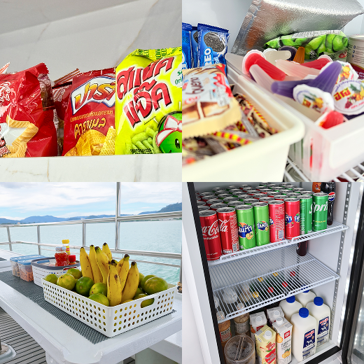 Complimentary snacks onboard MV. Krishna 2