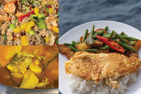 อาหารเย็นวันที่ 4 บนเรือ Krishna