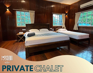 ห้องพัก Private Chalet ที่ The Buwan Dive Resort