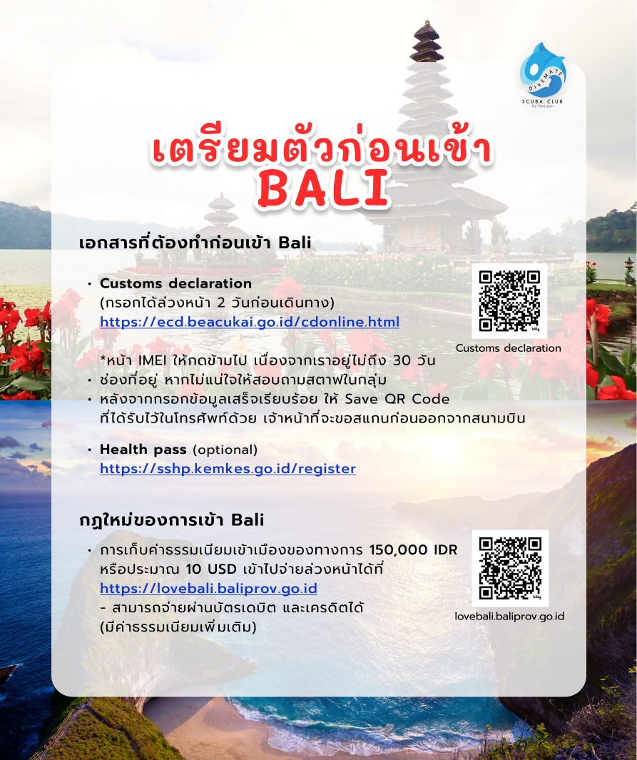 อินโฟกราฟิกการเตรียมตัวทริป Bali