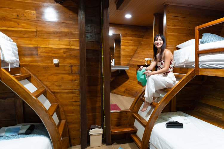 ห้องน้ำในตัวห้องพัก Bunk Twin