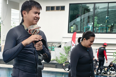 เรียนปฏิบัติในสระก่อนออกสอบ Open Water ภาพที่ 2