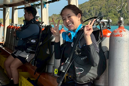 ออกสอบทะเลแสมสาร ใกล้กรุงเทพ หลักสูตร Open Water ภาพที่ 3