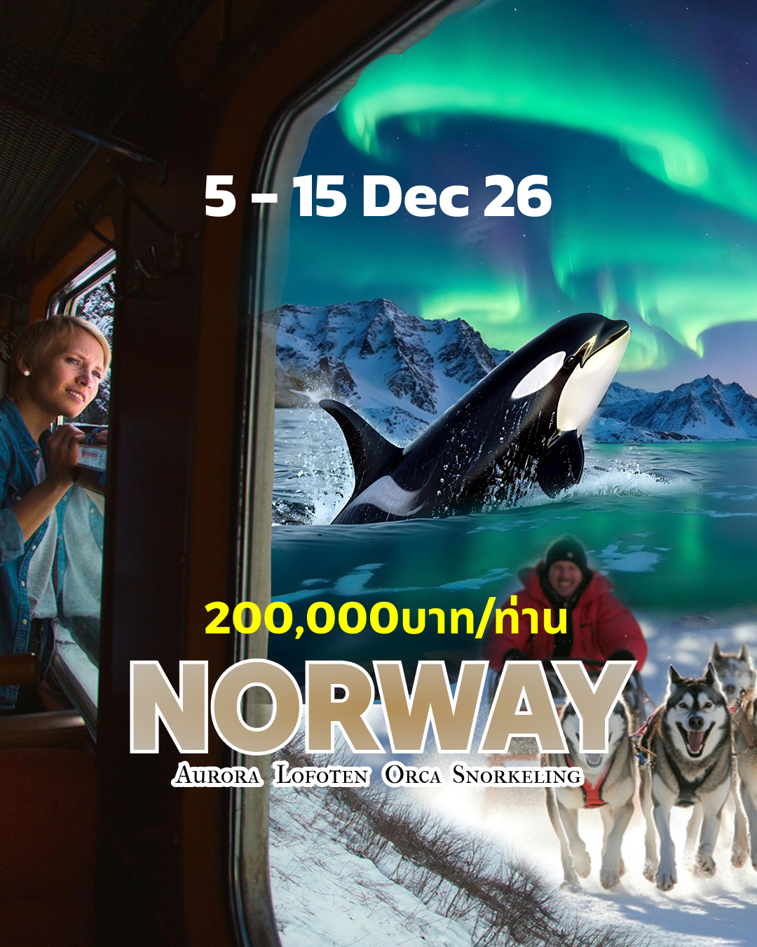 ทริปดำน้ำ Norway (Snorkeling) (4) 5 - 15 Dec