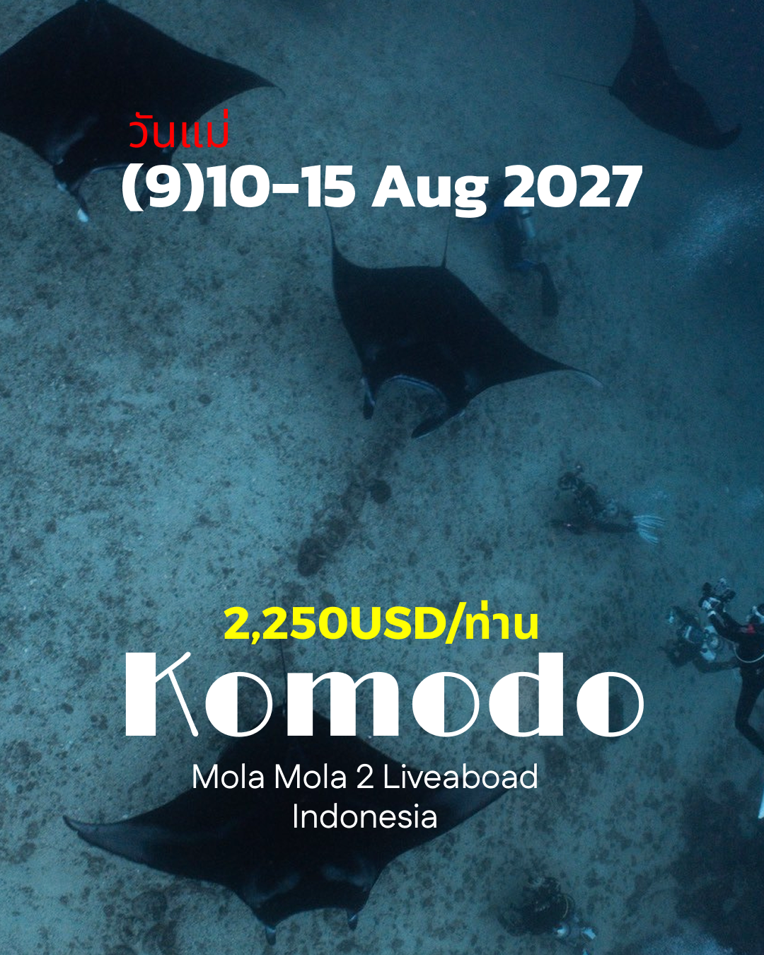 ทริปดำน้ำ Komodo (9) 10 - 15 Aug