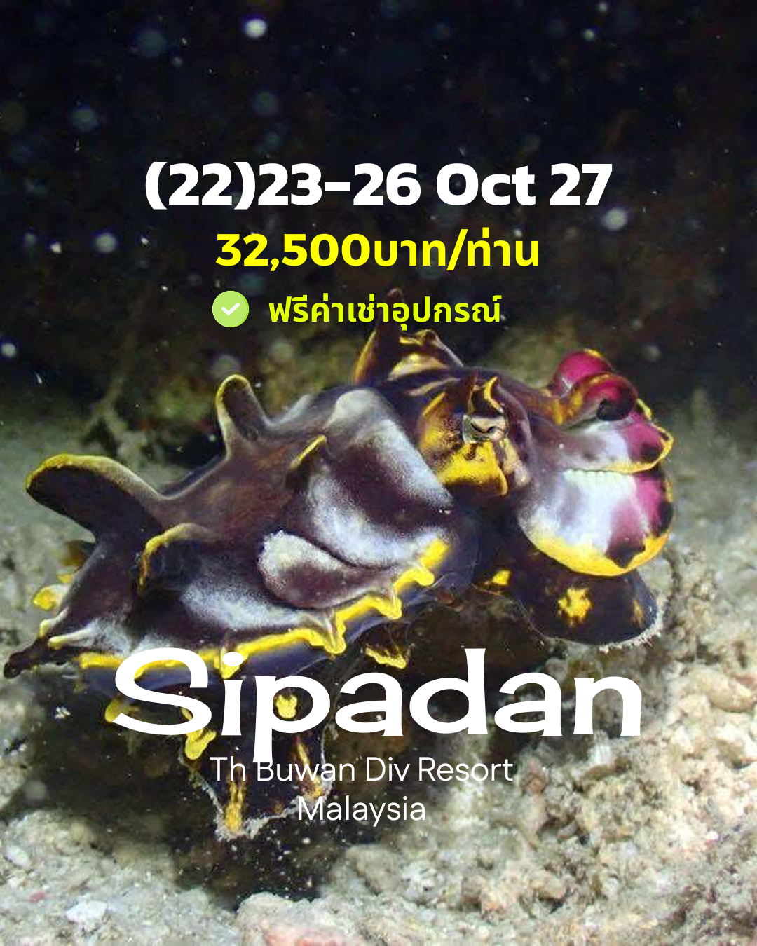 ทริปดำน้ำ Sipadan (22) 23 - 26 Oct